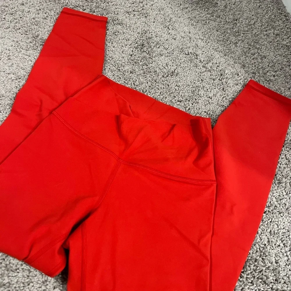 Red align crossover leggings - Picture 9 of 11